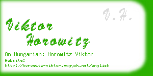 viktor horowitz business card